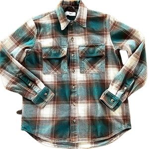TNA Women’s Flannel Boyfriend Shirt Mid Weight Size 1 Relaxed Modern Outdoorsy